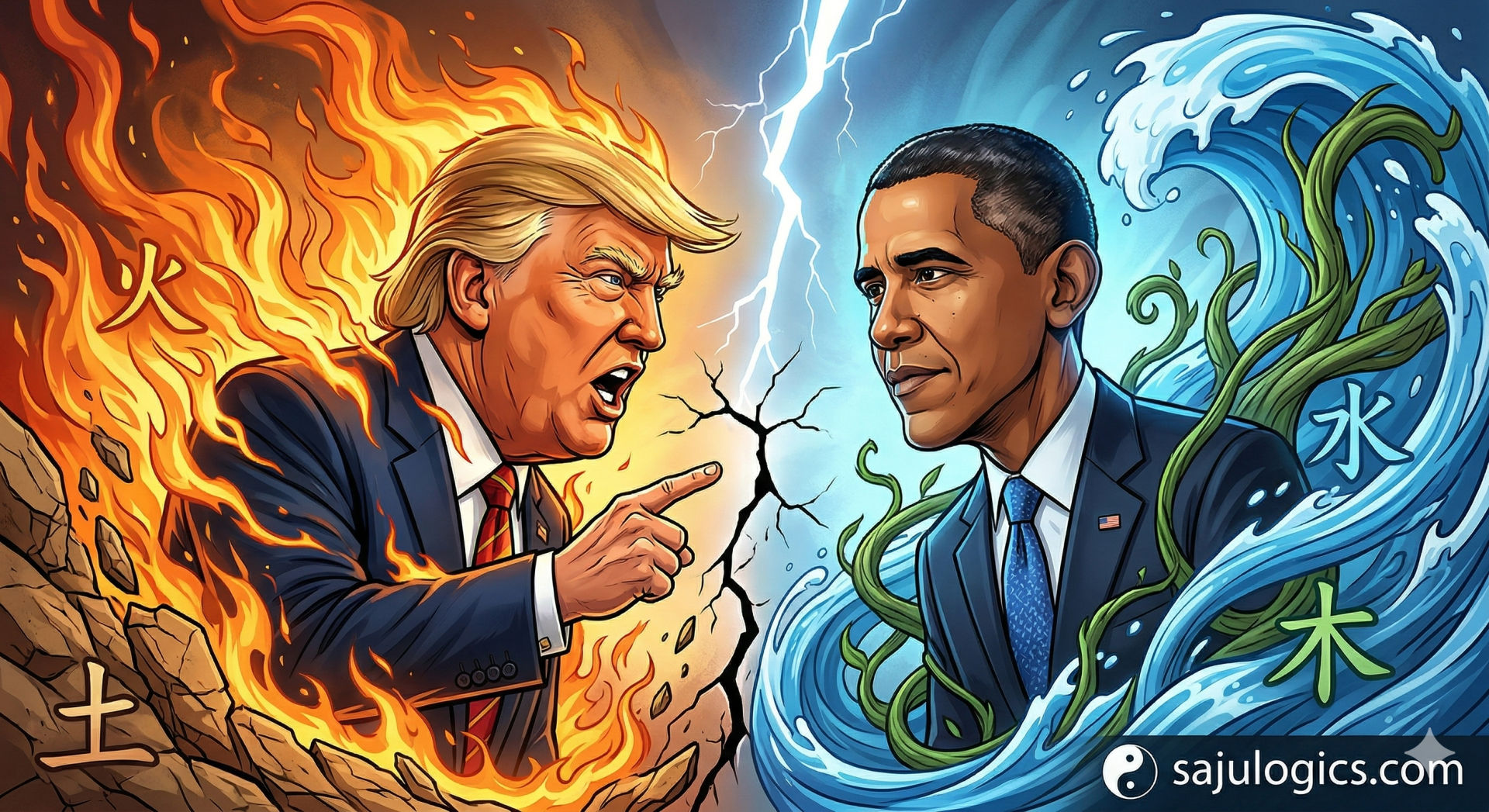 [Bazi Analysis] Destiny of Leaders: Trump vs. Obama – Same Element, Different Worlds